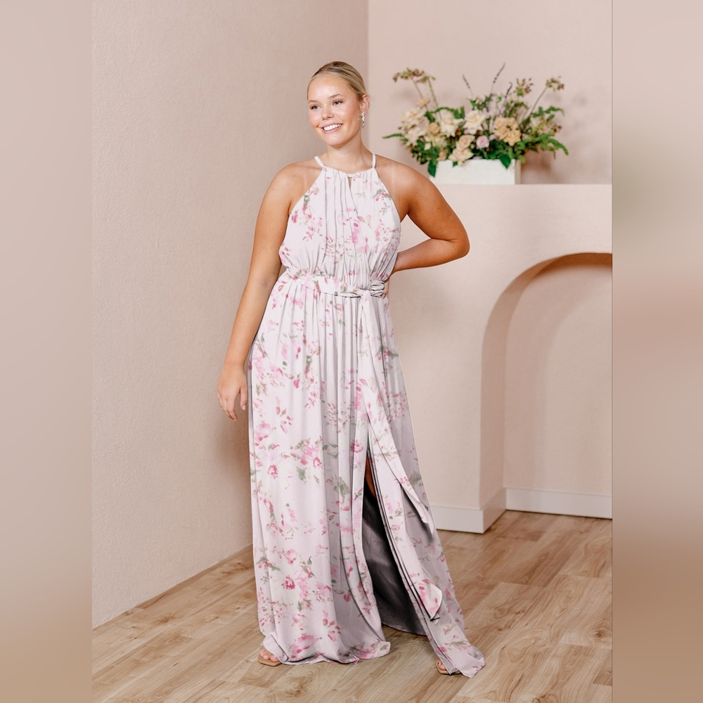 Revelry ~ Eliza Chiffon Faux Wrap Dress